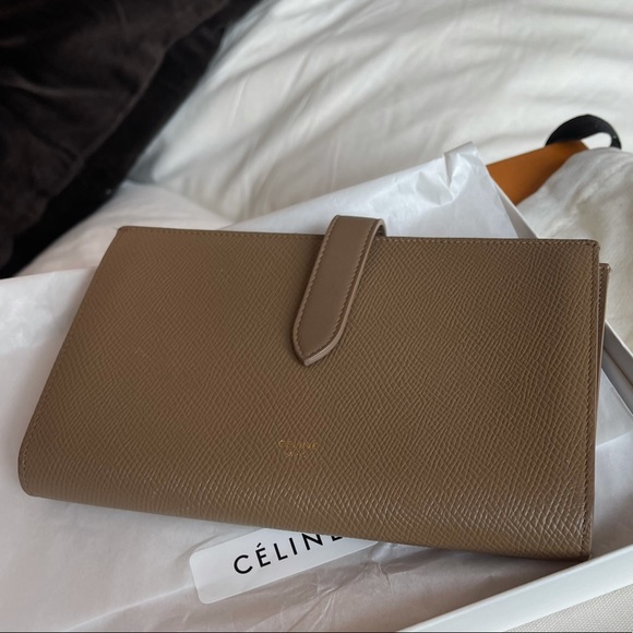 celine strap wallet